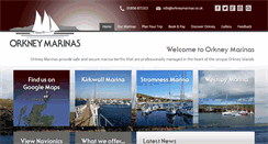 Desktop Screenshot of orkneymarinas.co.uk