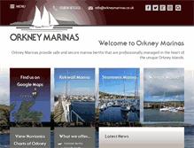 Tablet Screenshot of orkneymarinas.co.uk
